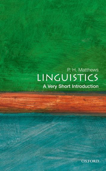 linguistics a very short introduction Ebook PDF