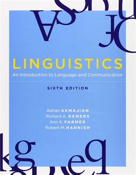 linguistics an introduction to language and communication 6th edition PDF