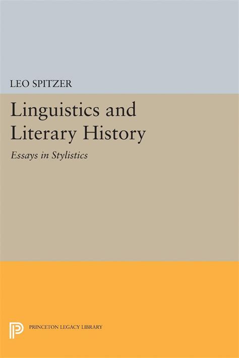 linguistics literary history stylistics princeton Kindle Editon