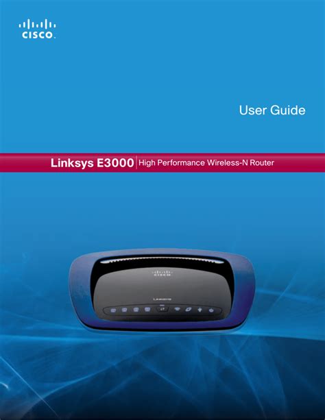 linksys e3000 user guide Reader