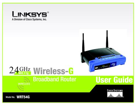 linksys wrt54g router user guide Doc