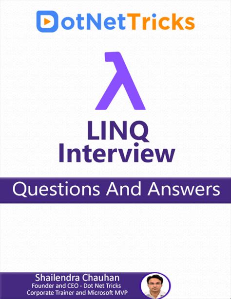 linq interview questions and answers Reader