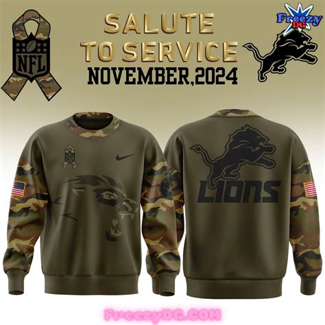 lions salute to service sweatshirt