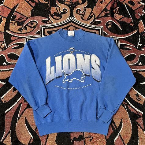 lions sweatshirt vintage