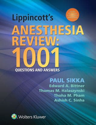 lippincotts anesthesia review 1001 questions and answers Epub