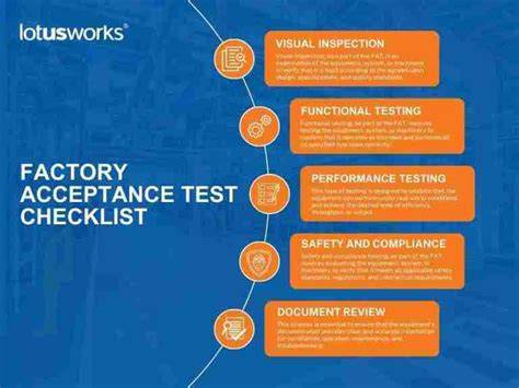Factory acceptance test checklist for a liquid packing machine