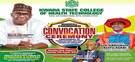 list of the names of kwara health techonolgy Epub