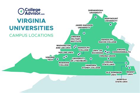 list of universities in virginia state