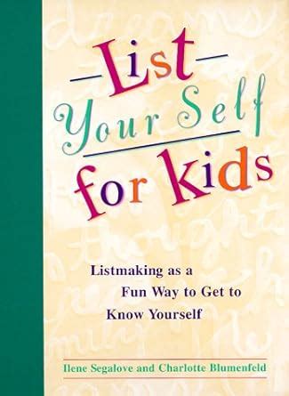 list your self for kids listmaking as fun way to get to know yourself Doc