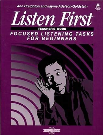 listen first focused listening tasks for beginners teachers book Doc