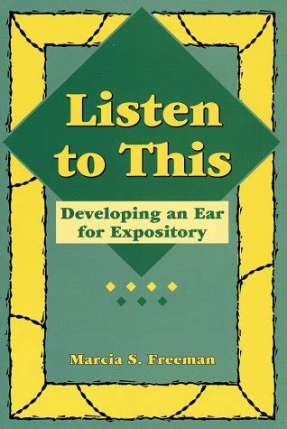 listen to this developing an ear for expository maupin house Doc