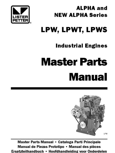 lister petter lpw3 master service manual PDF