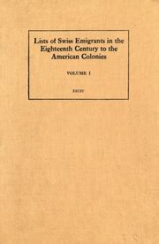 lists of swiss emigrant Reader