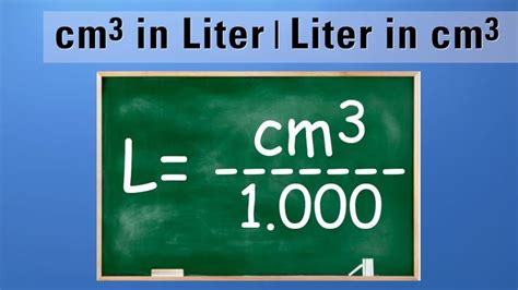 liter in cm3