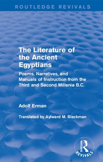 literature ancient egyptians narratives instruction ebook Reader