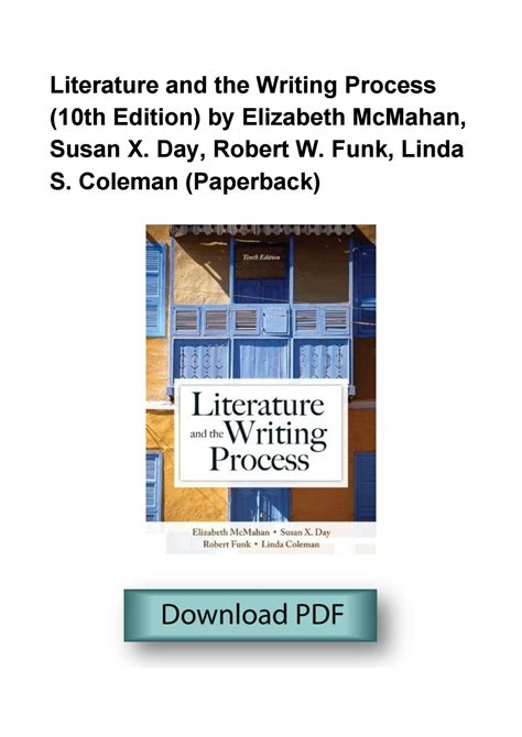 literature and the writing process 10th edition Kindle Editon