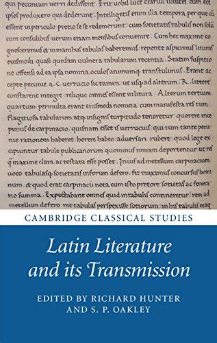 literature transmission cambridge classical studies ebook Doc