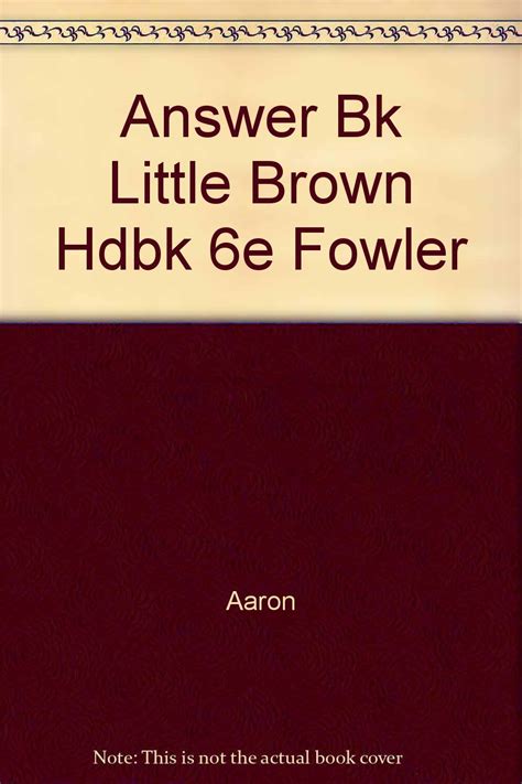 little brown handbook answers PDF