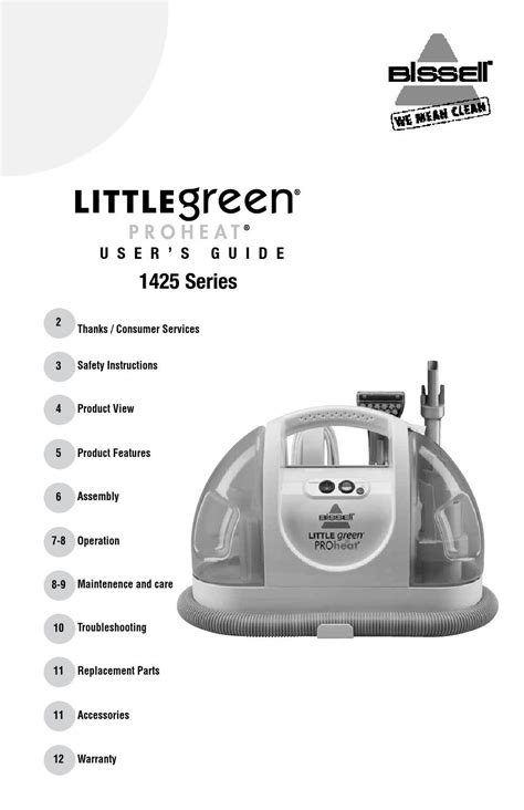 little green machine instructions manual PDF