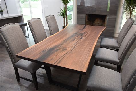 live edge dining table