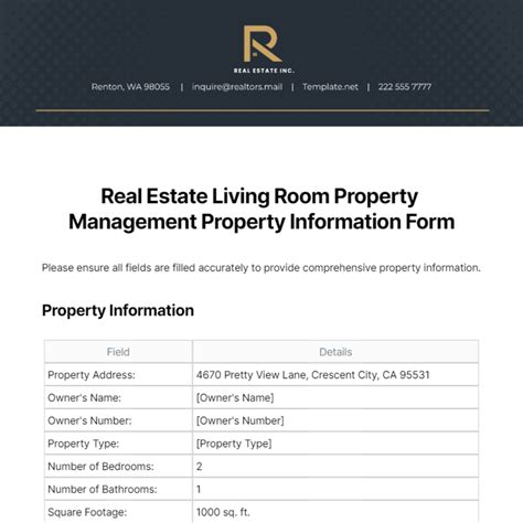 living room property management