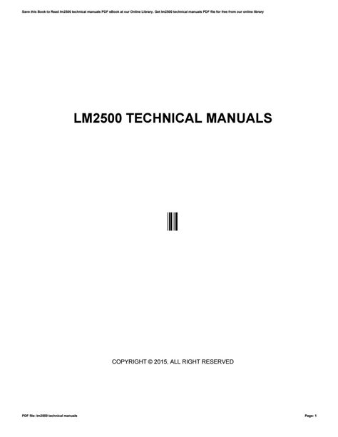 lm2500 technical manuals Doc