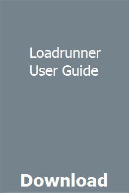 loadrunner user guide download Doc