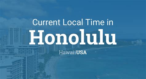 Local Time In Hawaii