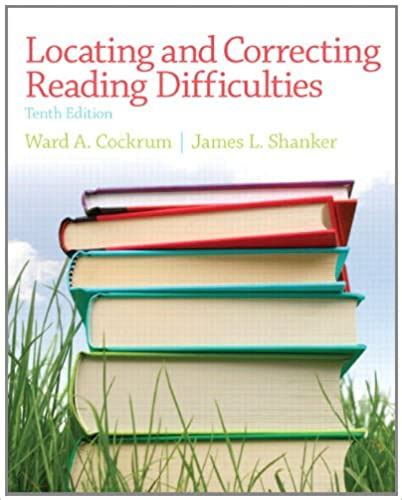 locating and correcting reading difficulties PDF