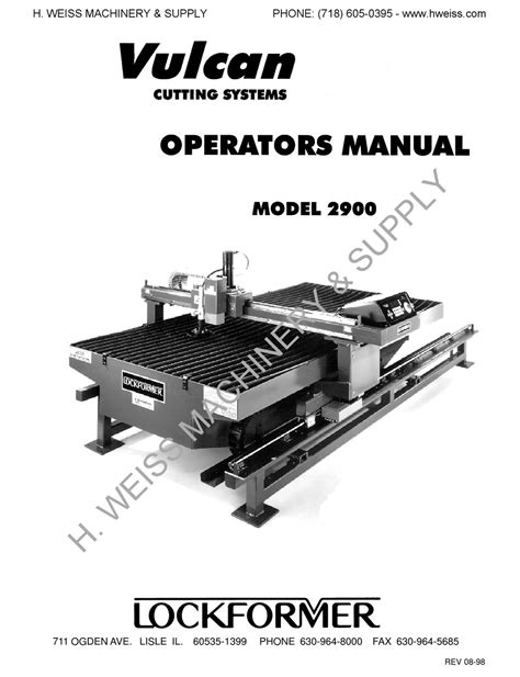 lockformer vulcan 2900 manual Epub