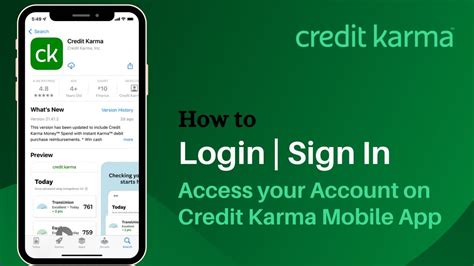 log in credit karma