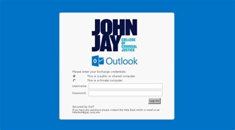 log into john jay email