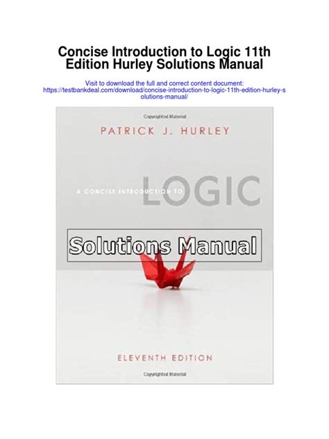 logic hurley 11th edition answers Ebook Doc