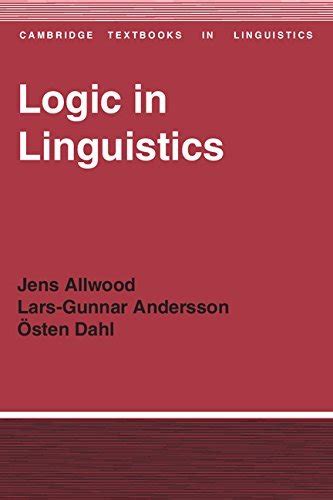 logic in linguistics cambridge textbooks in linguistics Doc