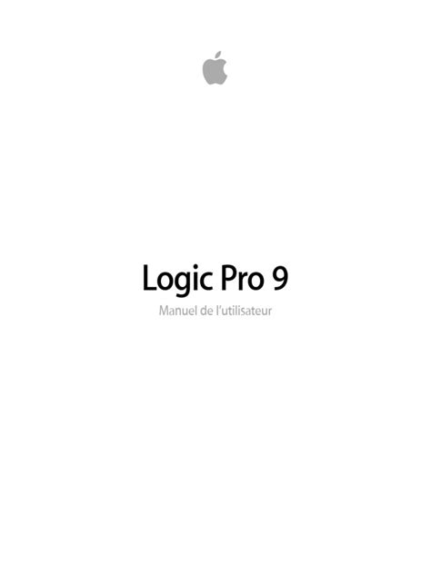 logic pro 9 user manual download pdf Doc