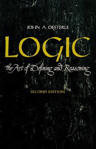 logic the art of defining and reasoning 2nd Kindle Editon