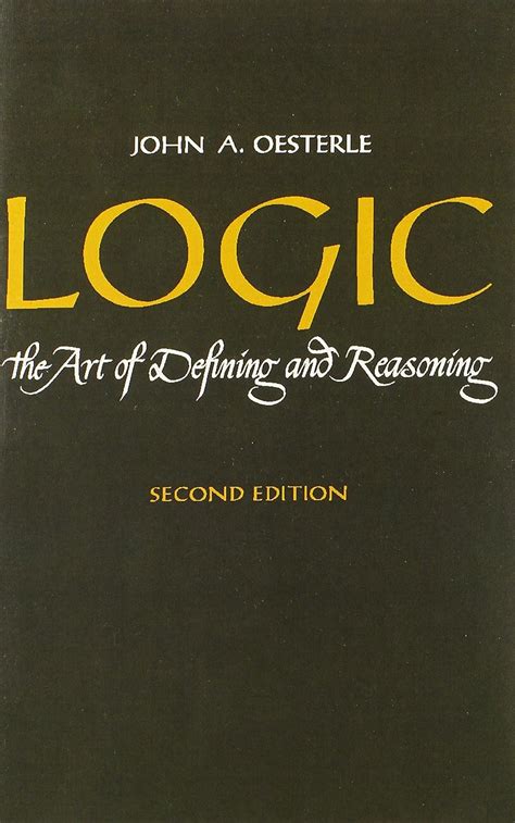 logic the art of defining and reasoning 2nd Kindle Editon