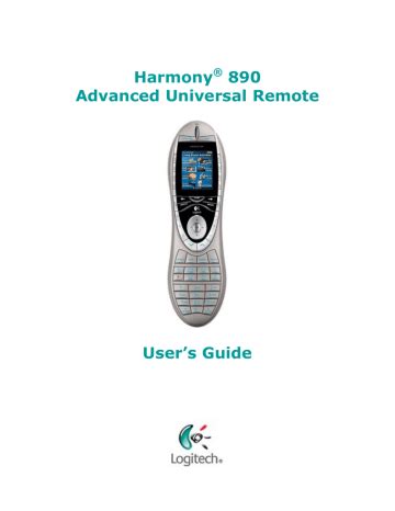 logitech harmony 890 user manual Epub