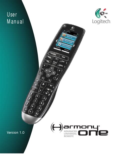 logitech harmony one manual pdf Doc