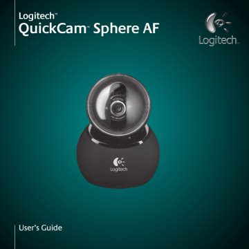 logitech quickcam orbit af sphere af user guide Doc