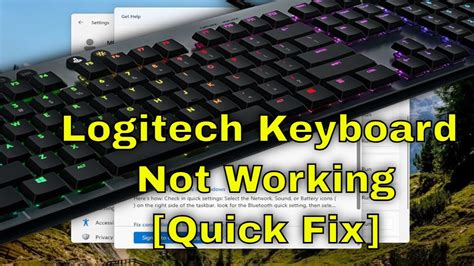 logitech tablet keyboard keys not working Epub