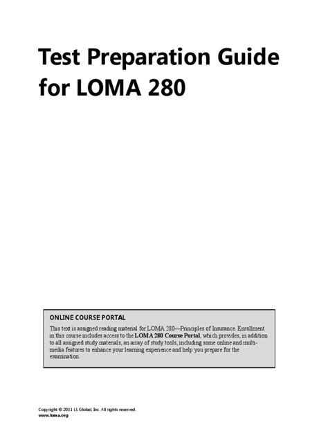 loma test for insurance Epub