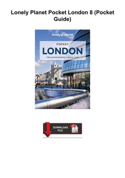 lonely planet london condensed lonely planet pocket guide london Doc