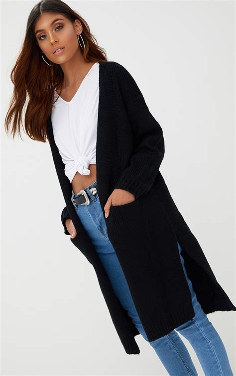 long black cardigan