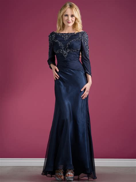 long sleeve formal gown