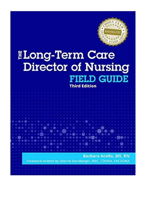 long term care director of nursing field guide hardcover Reader
