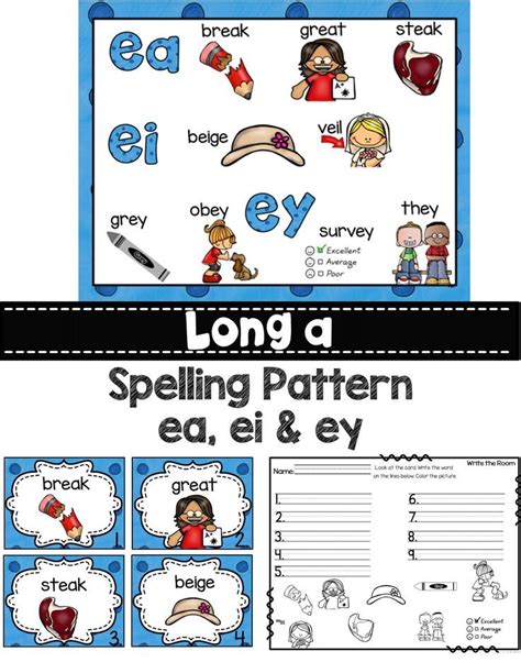 long vowel patterns ei eigh and ey creative teaching PDF