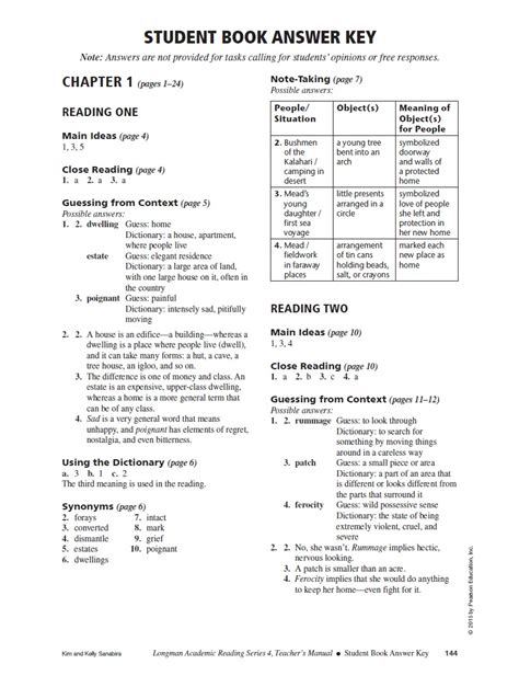 longman academic reading series 4 answer key Doc