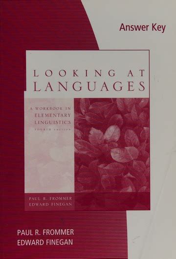 looking at languages workbook answer key Reader