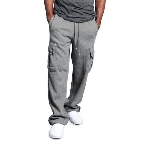 loose fitting grey sweats with pockets for men